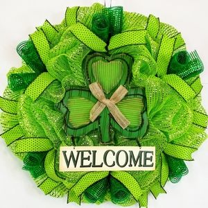 🍀Saint Patrick's Day Welcome Wreath🍀
